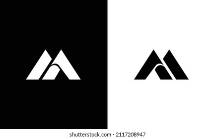 Alphabet letters Initials Monogram logo MA, AM, M and A