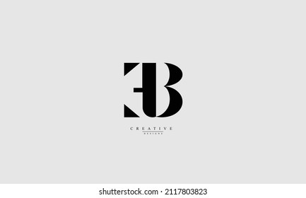 Alphabet letters Initials Monogram logo EB BE E B