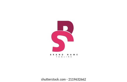 Letras alfabéticas Iniciales Monograma SR, RS, S y R