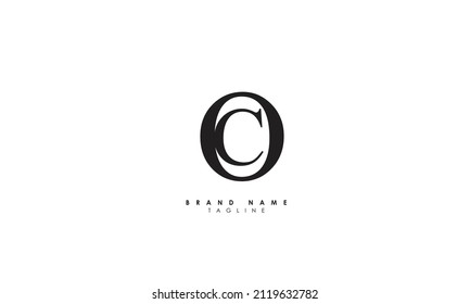 Alphabet letters Initials Monogram logo CO, OC, C and O