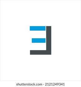 Letras alfabéticas Iniciales Logotipo Monograma EL