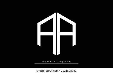 Alphabet letters Initials Monogram logo AA