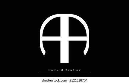 Alphabet letters Initials Monogram logo AA