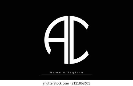 Alphabet letters Initials Monogram logo  AC, CA