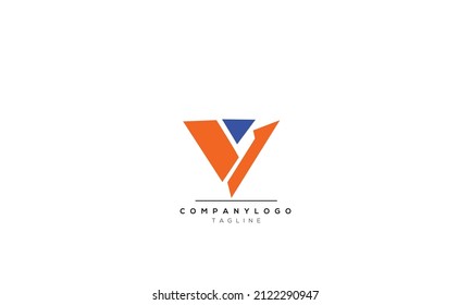Letras alfabéticas Iniciales Logo del Monograma VI, VI INICIAL, VI letra