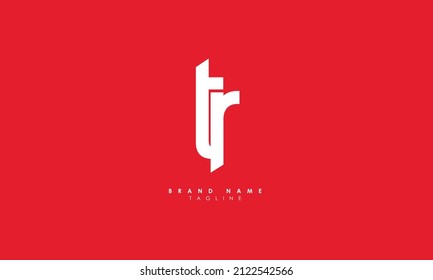 Alphabet letters Initials Monogram logo TR, RT, T and R