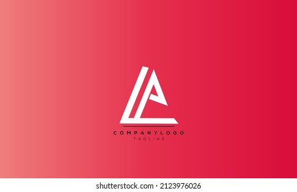 Alphabet letters Initials Monogram logo LA, LA INITIAL, LA letter
