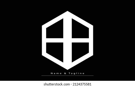 Alphabet letters Initial Monogram Logo BB