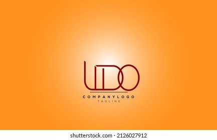 Alphabet letters Initials Monogram logo, LIDO INITIAL, LIDO letter