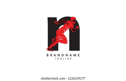 Alphabet letters Initials Monogram logo N,N INITIAL, N letter 