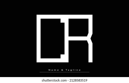 Alphabet letters Initials Monogram logo CR, RC