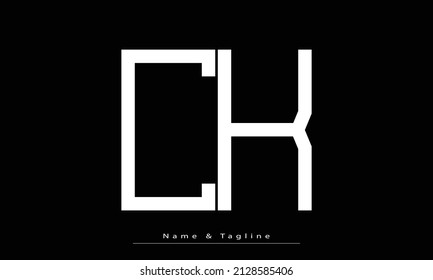 Alphabet letters Initials Monogram logo CK, KC