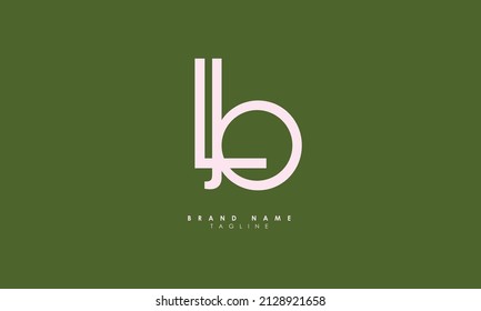 Alphabet letters Initial Monogram Logo LB, BL, L und B