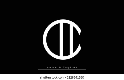 Alphabet letters Initials Monogram logo DI , DI