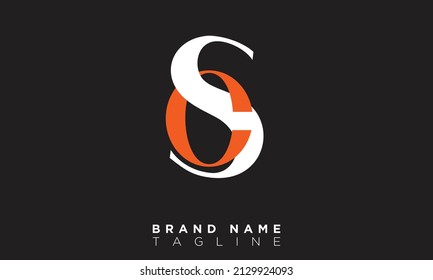 Alphabet letters Initials Monogram logo CS, SC, C and S