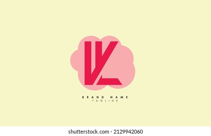 Alphabet letters Initial Monogram Logo VL, LV, V und L