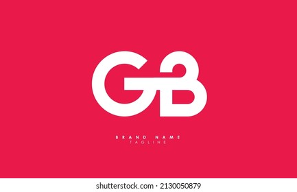 Alphabet letters Initial Monogram Logo GB, BG, G und B