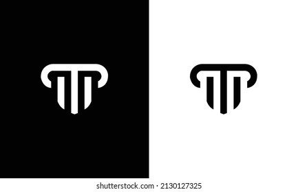 Alphabet letters Initials Monogram logo TW, WT, T