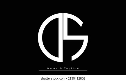 Alphabet letters Initials Monogram logo DS , SD