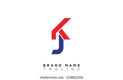 Alphabet Letters Initials Monogram Logo Kj Stock Vector (Royalty Free ...