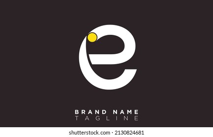 Alphabet letters Initials Monogram logo IE, EI, I and E