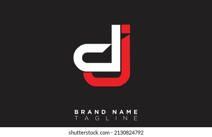 Alphabet letters Initials Monogram logo DJ, JD, D and J