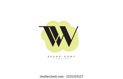 Alphabet letters Initials Monogram logo WV, VW, W and V
