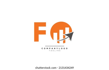 Letras alfabéticas Iniciales logotipo de monograma FO, FO INICIAL, carta FO