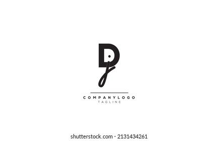 Alphabet letters Initials Monogram logo DJ, DJ INITIAL, DJ letter