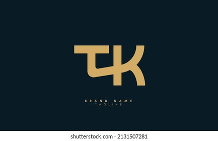 Alphabet Letters Initials Monogram Logo Tk Stock Vector (Royalty Free ...