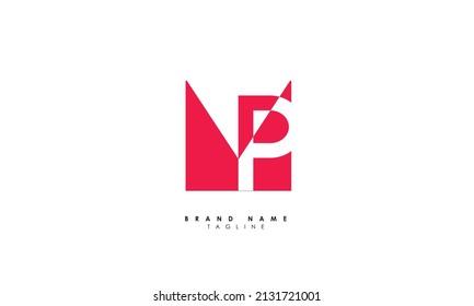 Alphabet letters Initials Monogram logo MP, PM, M and P