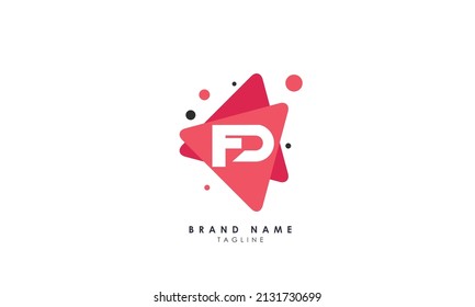 Alphabet letters Initial Monogram Logo FD, DF, F und D