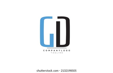Alphabet letters Initials Monogram logo GD, GD INITIAL, GD letter