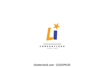Alphabet letters Initial Monogram Logo LI, LI INITIAL, LI-Brief