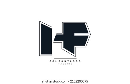 Letras alfabéticas Iniciales Logo Monograma HF, HF INICIAL, letra HF