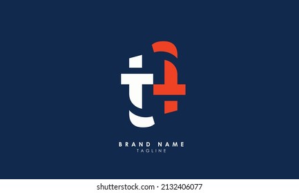Alphabet letters Initials Monogram logo TT
