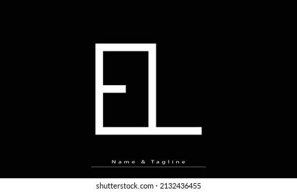 Alphabet letters Initial Monogram Logo EL, LE