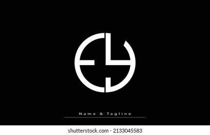 Alphabet letters Initials Monogram logo EY , YE