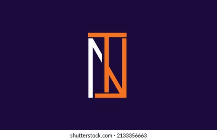 Letras alfabéticas Iniciales Monograma NT, TN, N y T