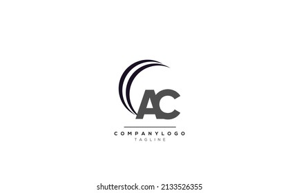 Alphabet letters Initials Monogram logo AC, AC INITIAL, AC letter