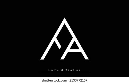 Alphabet letters Initials Monogram logo FA ,  AF
