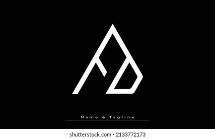 Alphabet letters Initials Monogram logo FD , DF