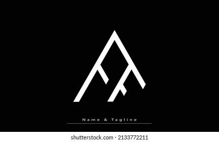 Letras alfabéticas Iniciales Monograma FF