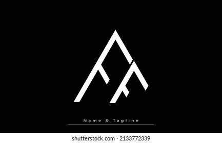 Letras alfabéticas Iniciales Monograma FF
