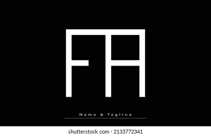 Alphabet letters Initials Monogram logo FA ,  AF