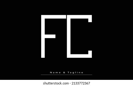 Alphabet letters Initials Monogram logo FC ,  CF