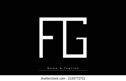 Alphabet letters Initials Monogram logo FG ,  GF