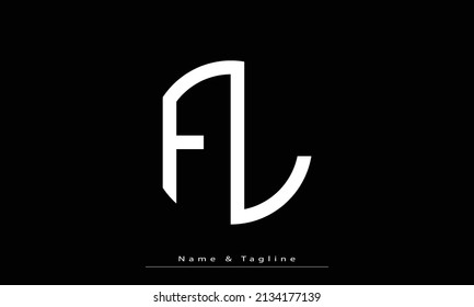 Alphabet letters Initials Monogram logo FL , LF