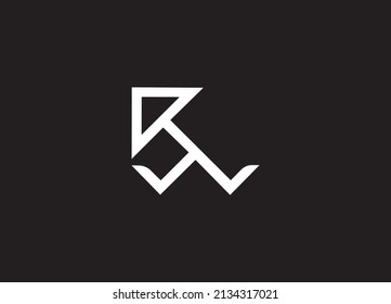 Alphabet letters Initial Monogram Logo RW, RW