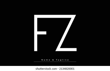 Alphabet letters Initials Monogram logo FZ , ZF